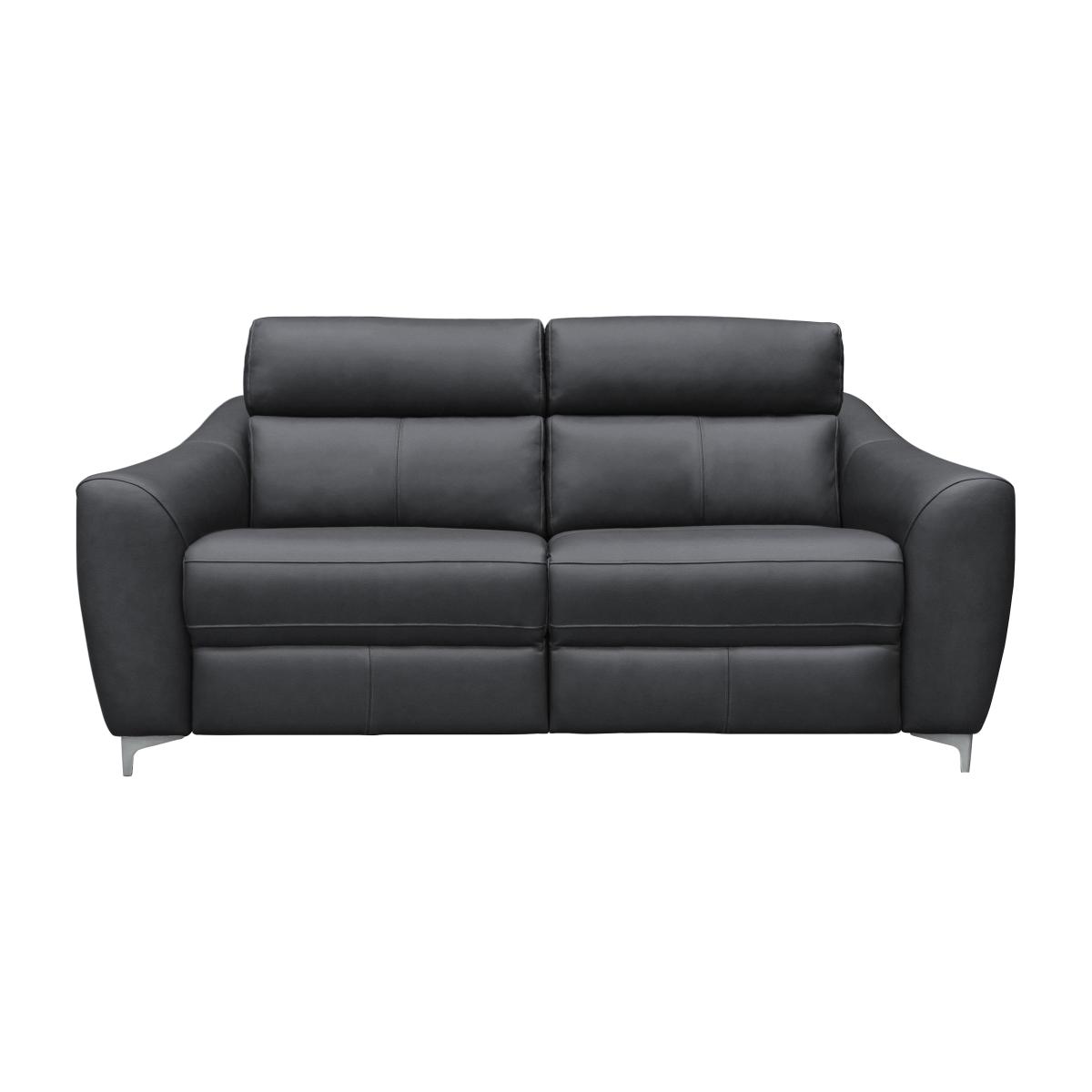 G Plan - Lucca 3 Seater Leather Sofa - Cambridge Petrol Blue
