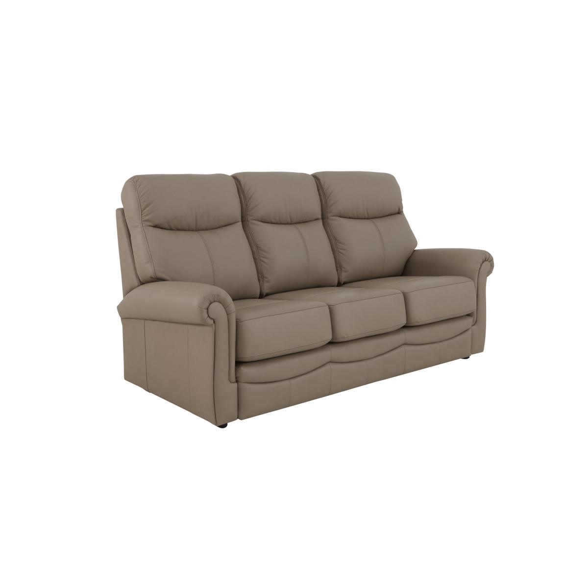 G Plan - Avon Small 3 Seater Leather Sofa - Grey – image 2