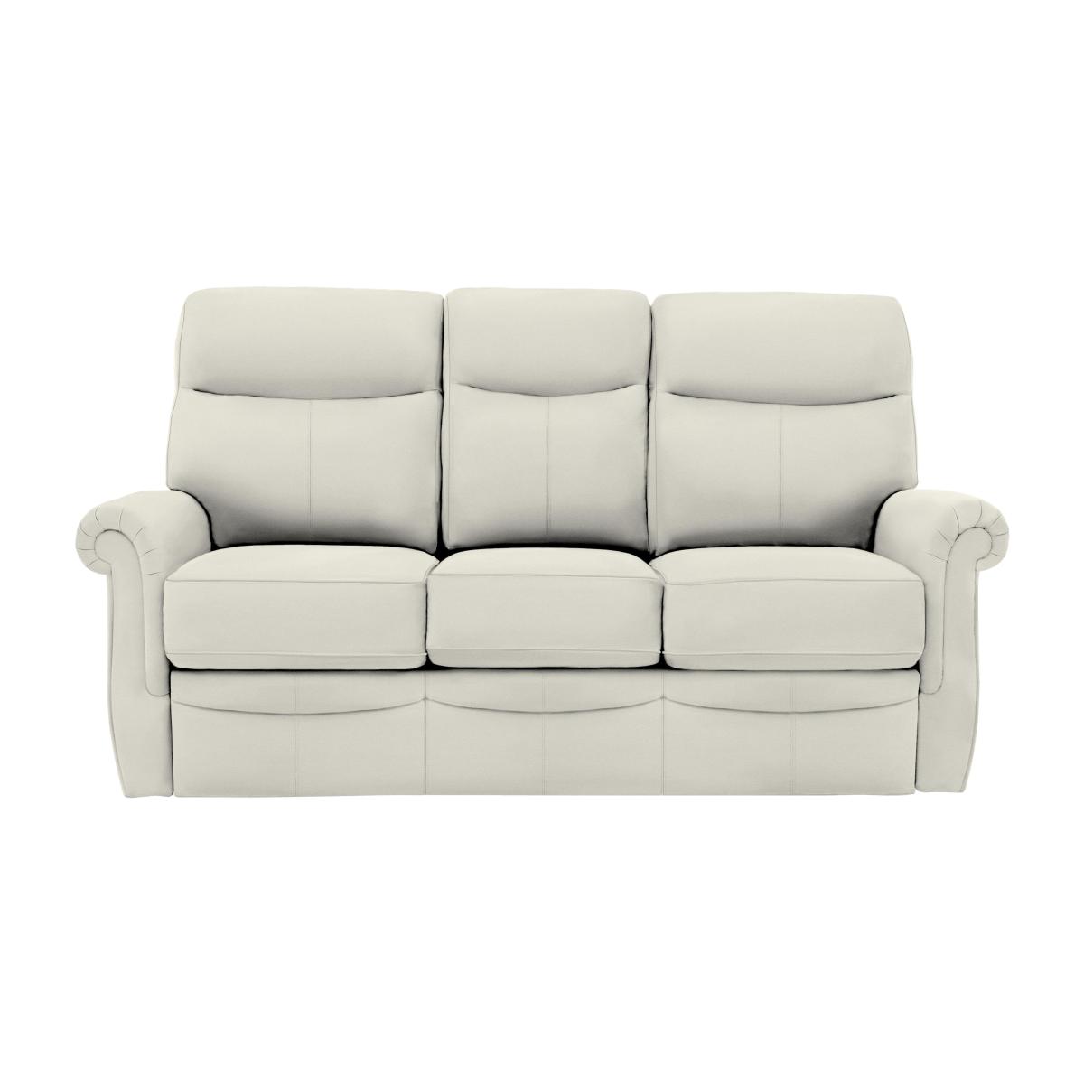 G Plan - Avon Small 3 Seater Leather Sofa - Grey – image 1
