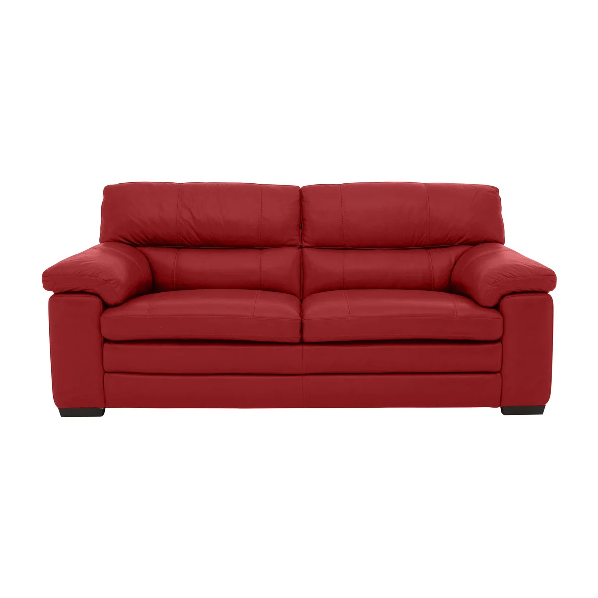 Cozee Leather 2.5 Seater Sofa - Red- World of Leather – image 1