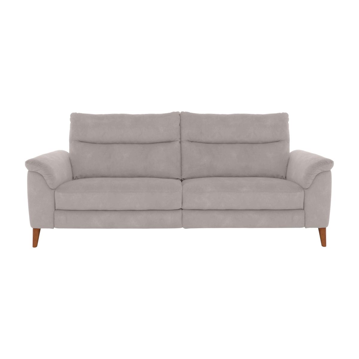 Morgan 3 Seater Fabric Power Recliner Sofa - Stone Dexter