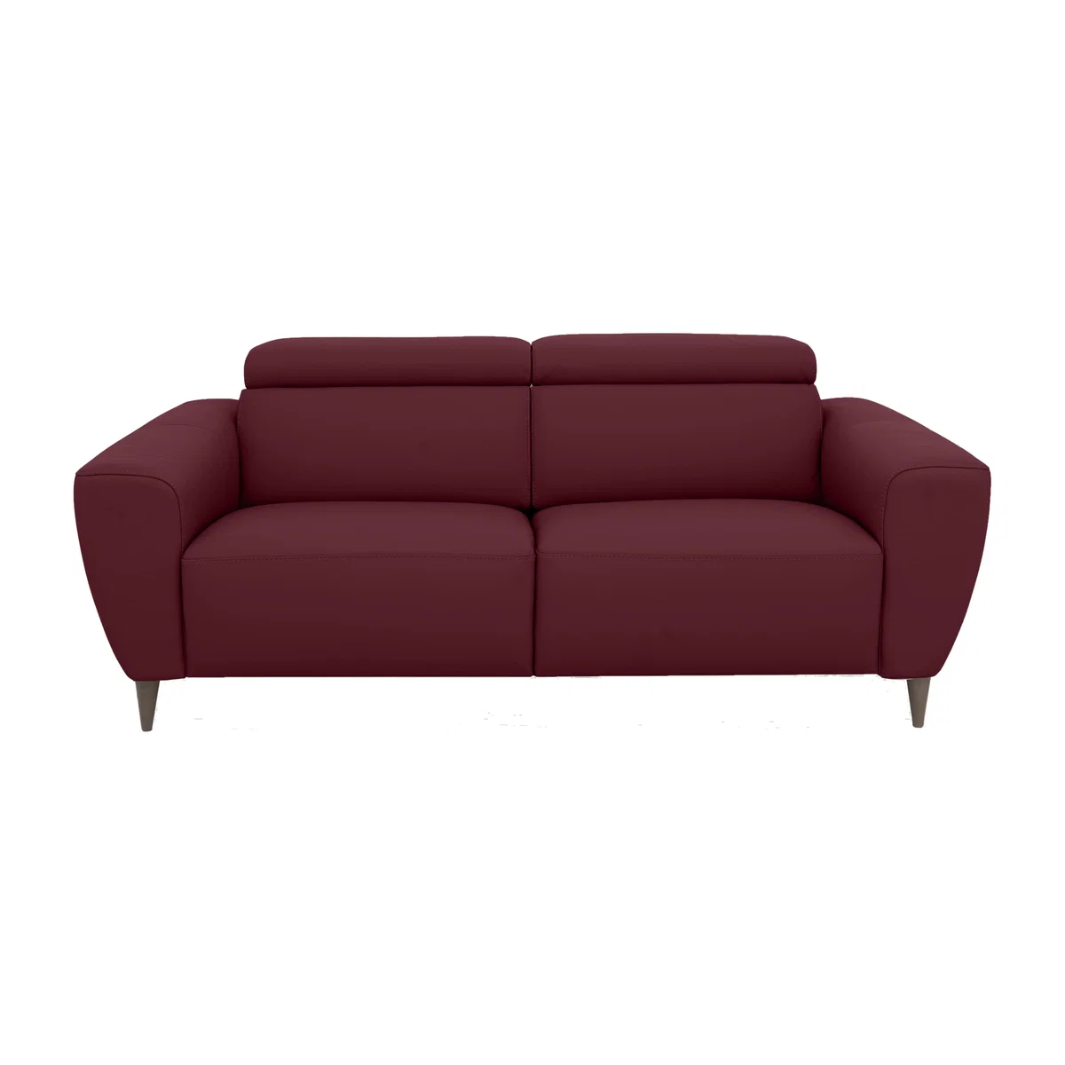 Nicoletti Italia - Milano 2.5 Seater Leather Sofa - Dali Bordeaux – image 1
