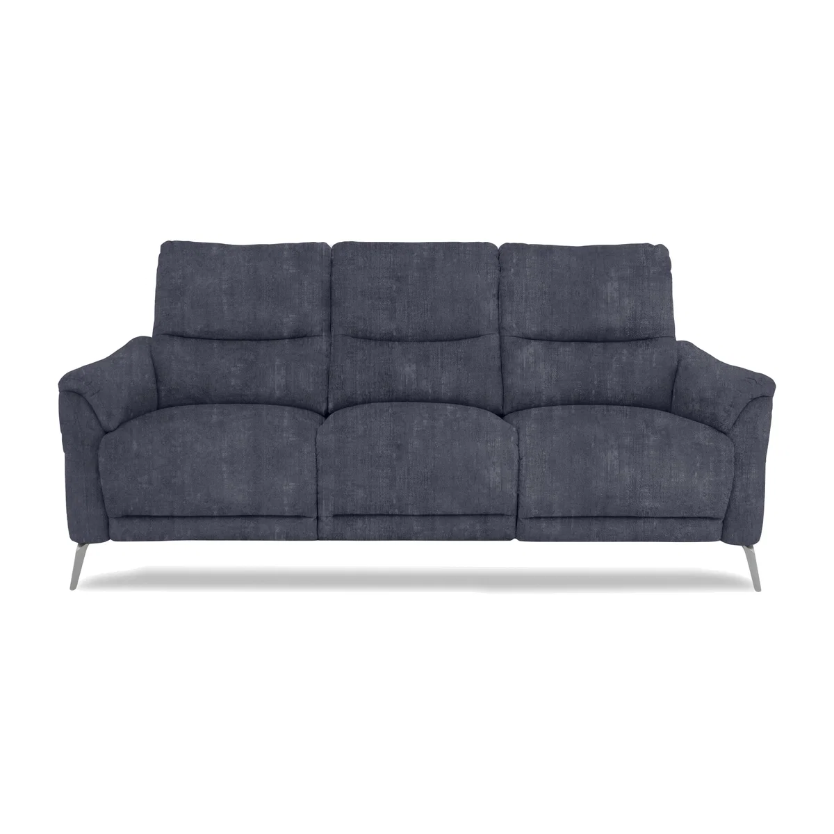 Daytona 3 Seater Fabric Power Recliner Sofa with Drinks Holder and Built-in Bluetooth Speaker - Heritage Granite