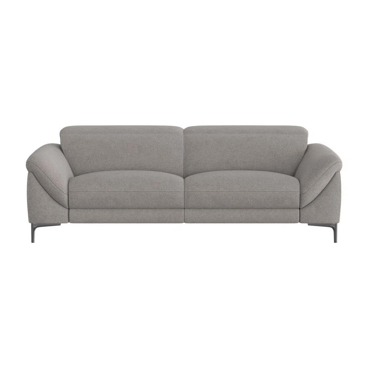 Galaxy 3 Seater Fabric Power Recliner Sofa with Power Headrests - Grey- World of Leather – image 1