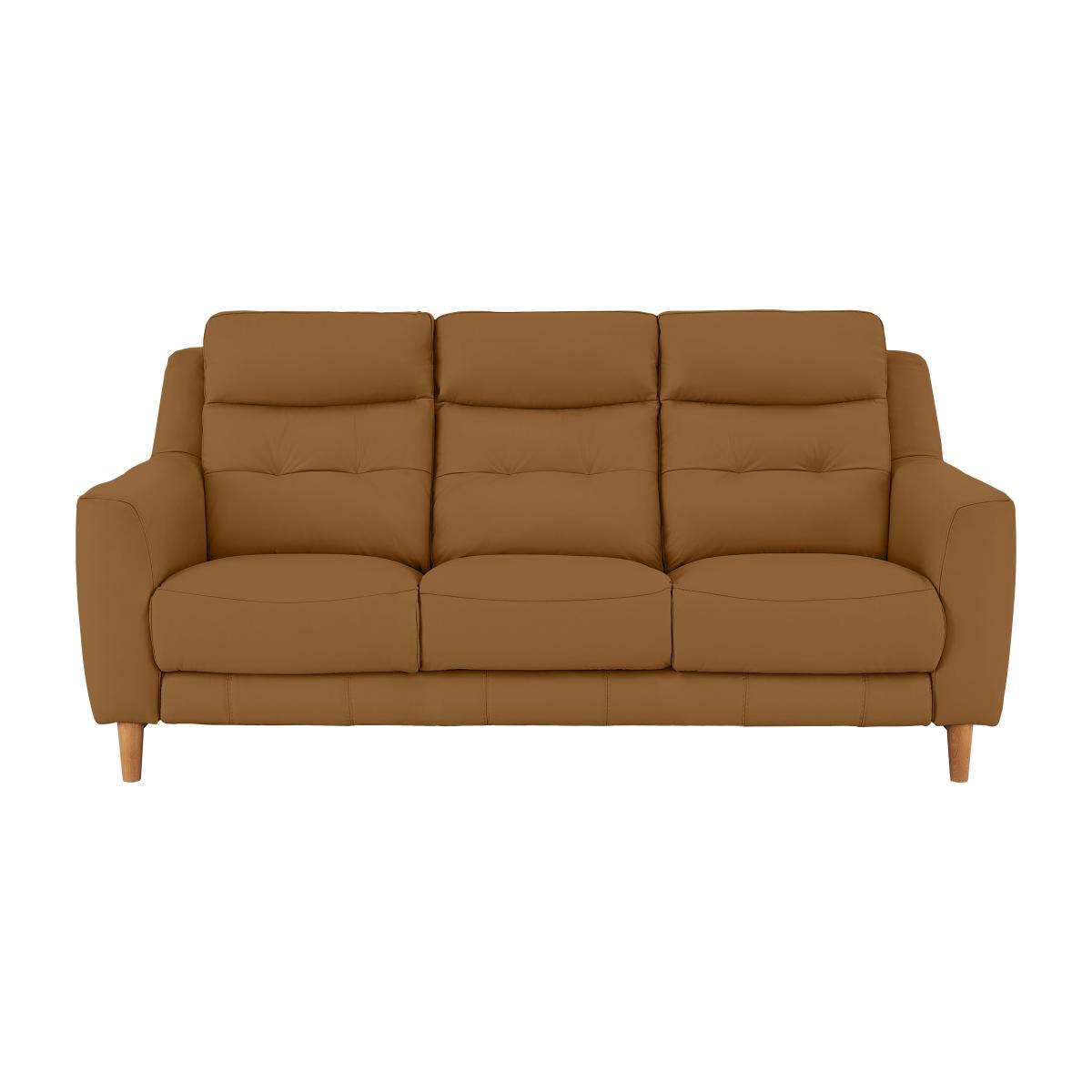 Bijoux 3 Seater Leather Sofa- World of Leather – image 1