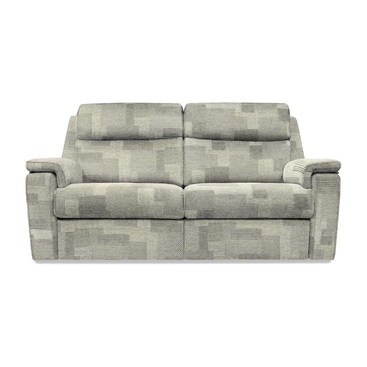 G Plan - Thornbury 3 Seater Fabric Power Recliner Sofa - Checkers Smoke