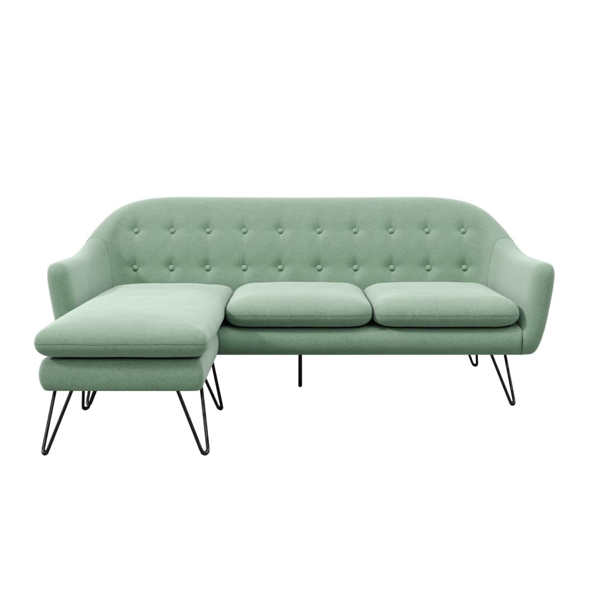 Sage Green Fabric L Shaped 3 Seater Sofa - Rylee – image 4