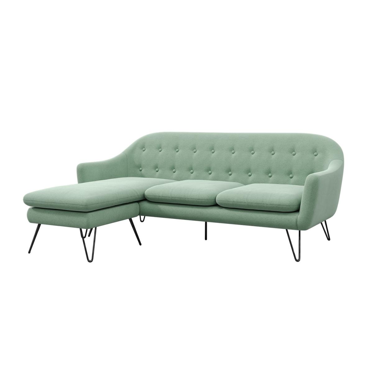 Sage Green Fabric L Shaped 3 Seater Sofa - Rylee – image 5