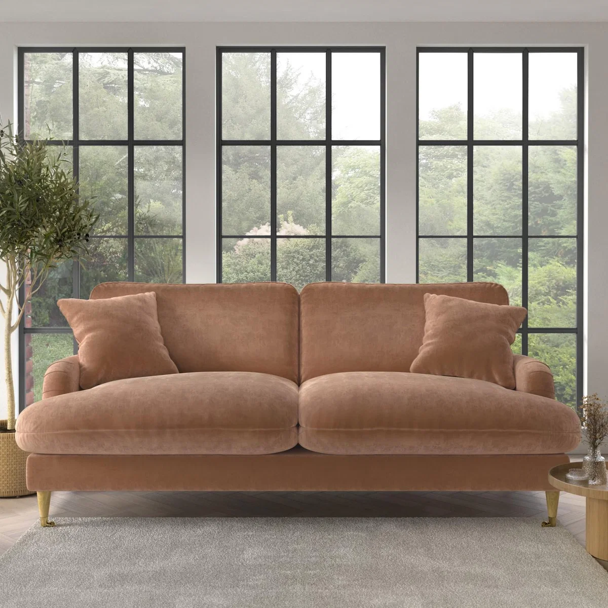 Rose Fabric 3 Seater Sofa - Payton Premium – image 5