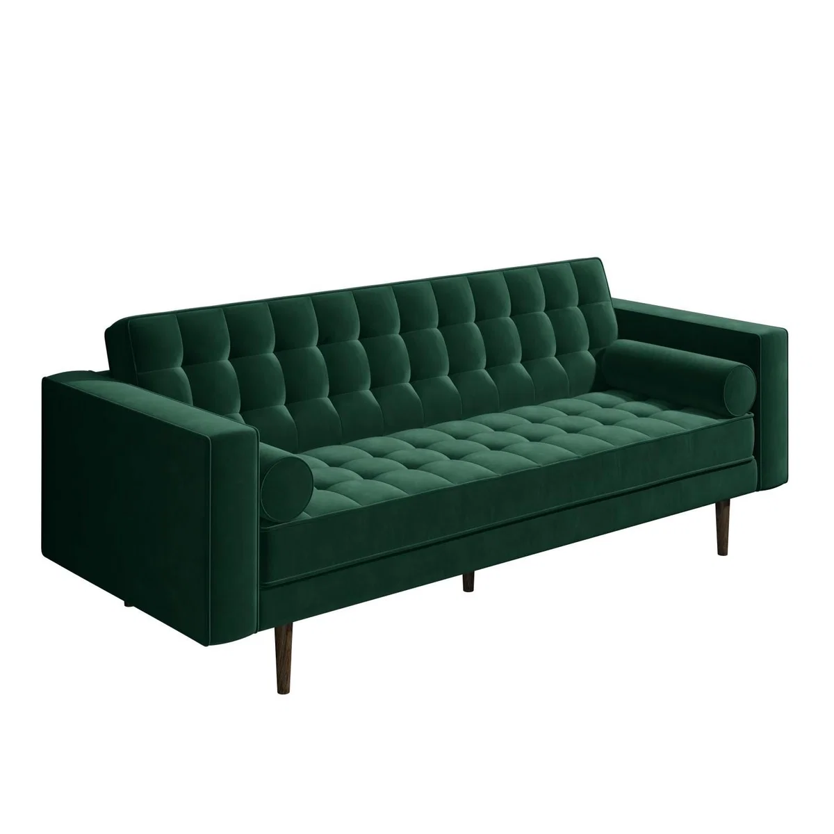 Green Velvet 3 Seater Sofa - Elba – image 6