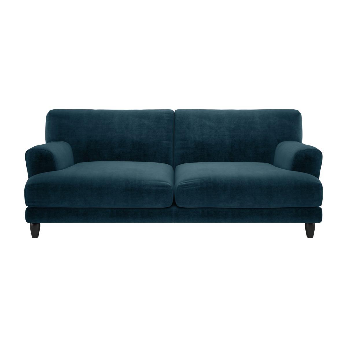 Habitat Askem 3 Seater Velvet Sofa - Ink Blue – image 1