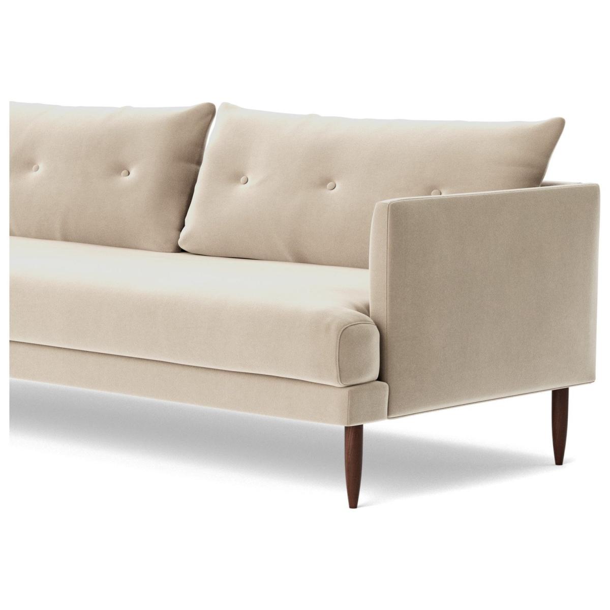 Swoon Kalmar Velvet 3 Seater Sofa - Taupe – image 4