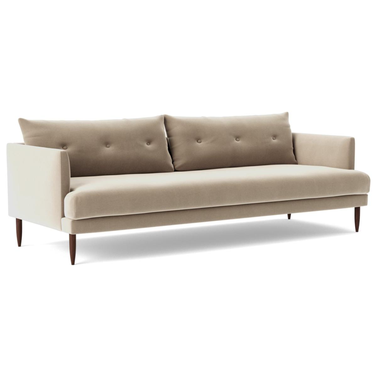 Swoon Kalmar Velvet 3 Seater Sofa - Taupe – image 6