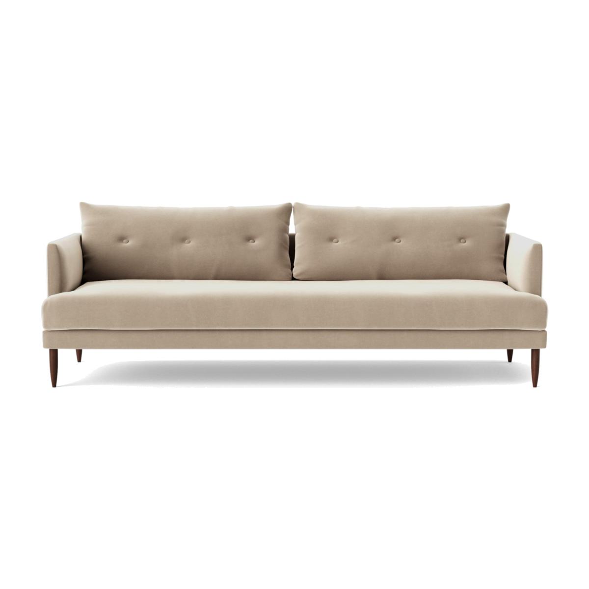 Swoon Kalmar Velvet 3 Seater Sofa - Taupe – image 1