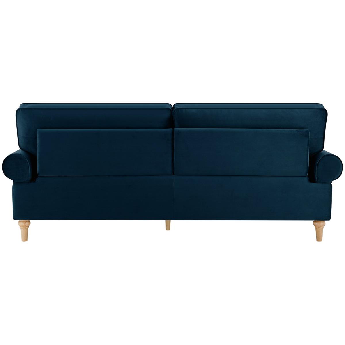 Habitat Vienna Self Assembly Velvet 3 Seater Sofa - Blue – image 6