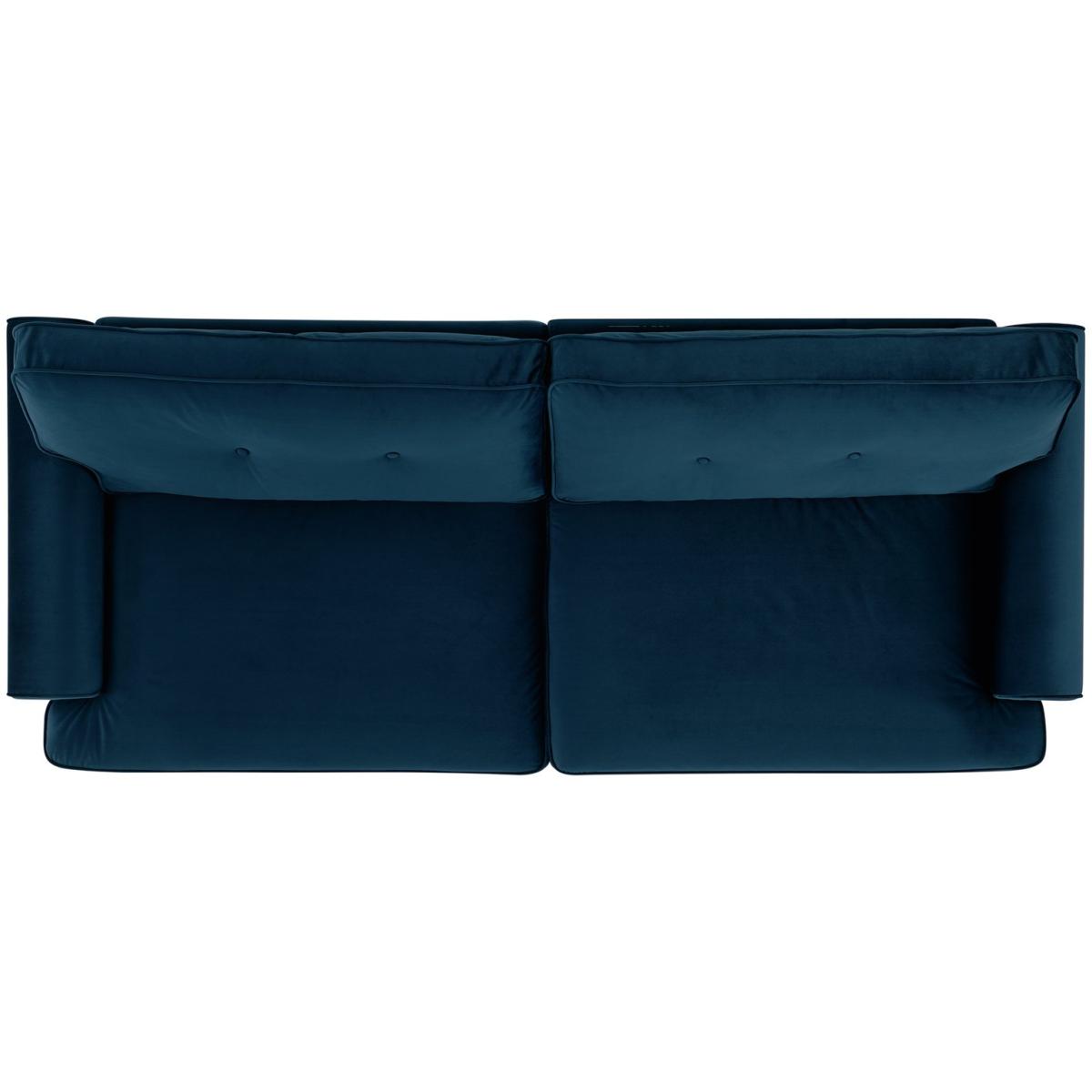 Habitat Vienna Self Assembly Velvet 3 Seater Sofa - Blue – image 7