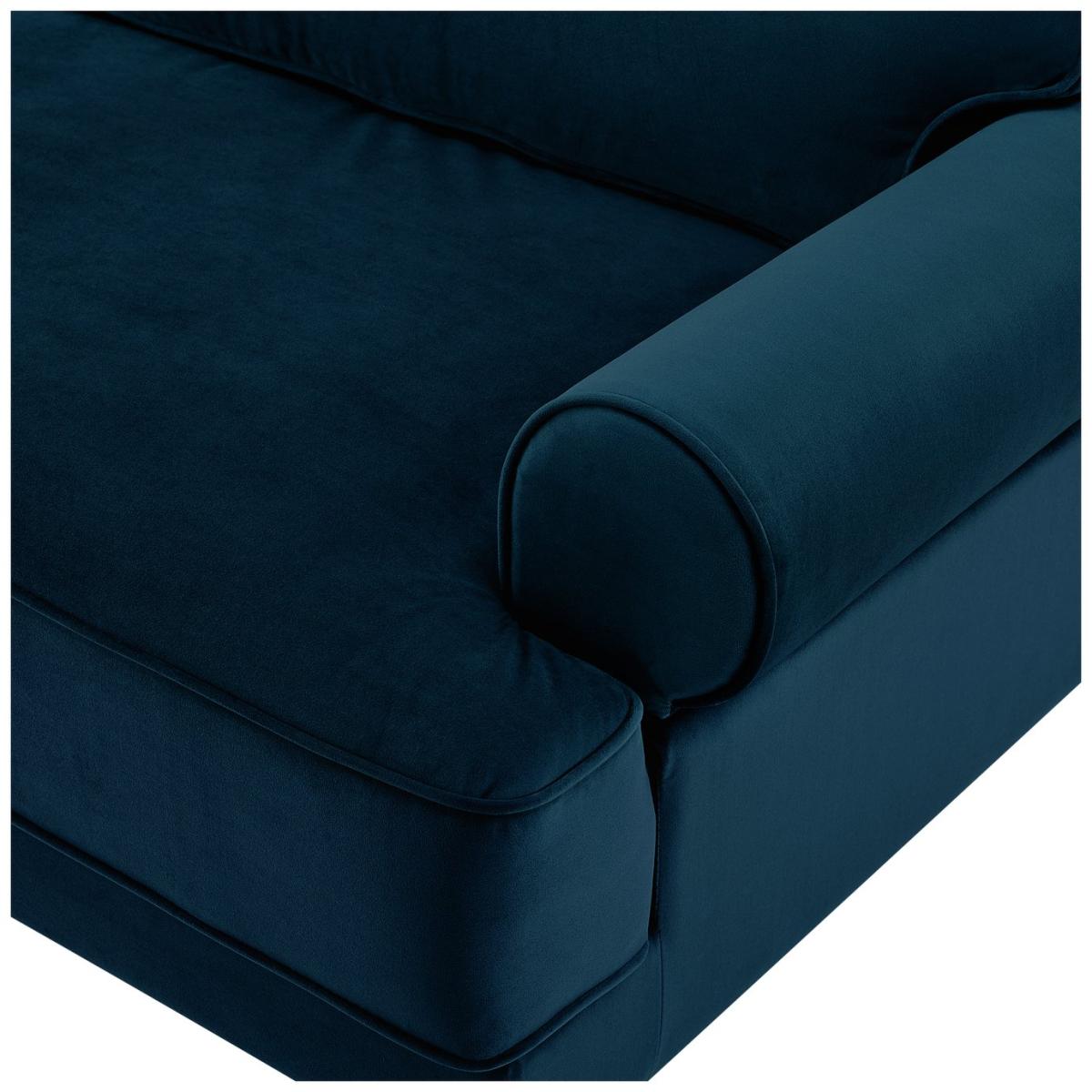 Habitat Vienna Self Assembly Velvet 3 Seater Sofa - Blue – image 8