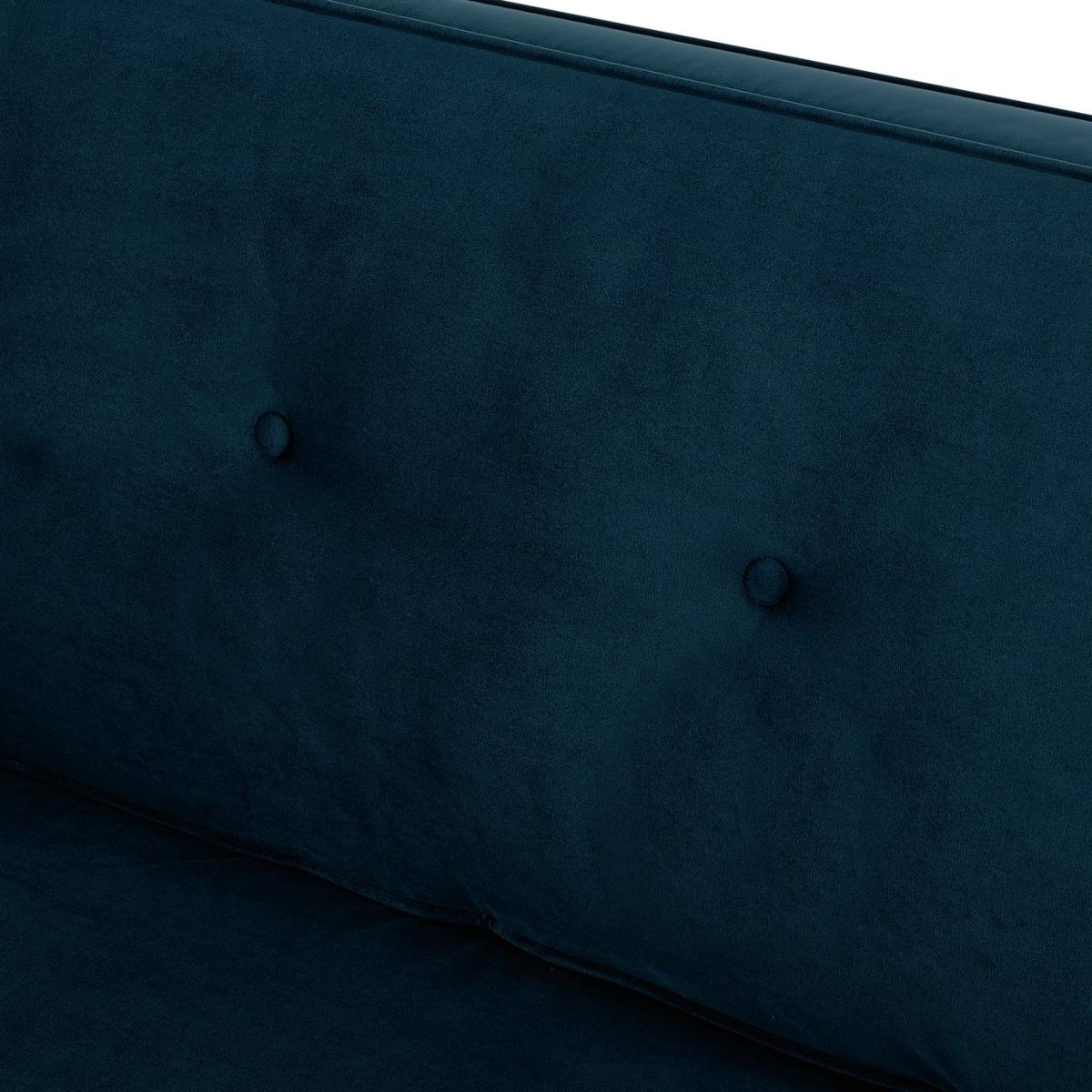 Habitat Vienna Self Assembly Velvet 3 Seater Sofa - Blue – image 9