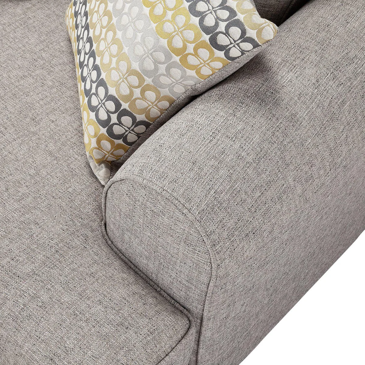 Habitat Atticus 3 Seater Fabric Sofa - Grey – image 7
