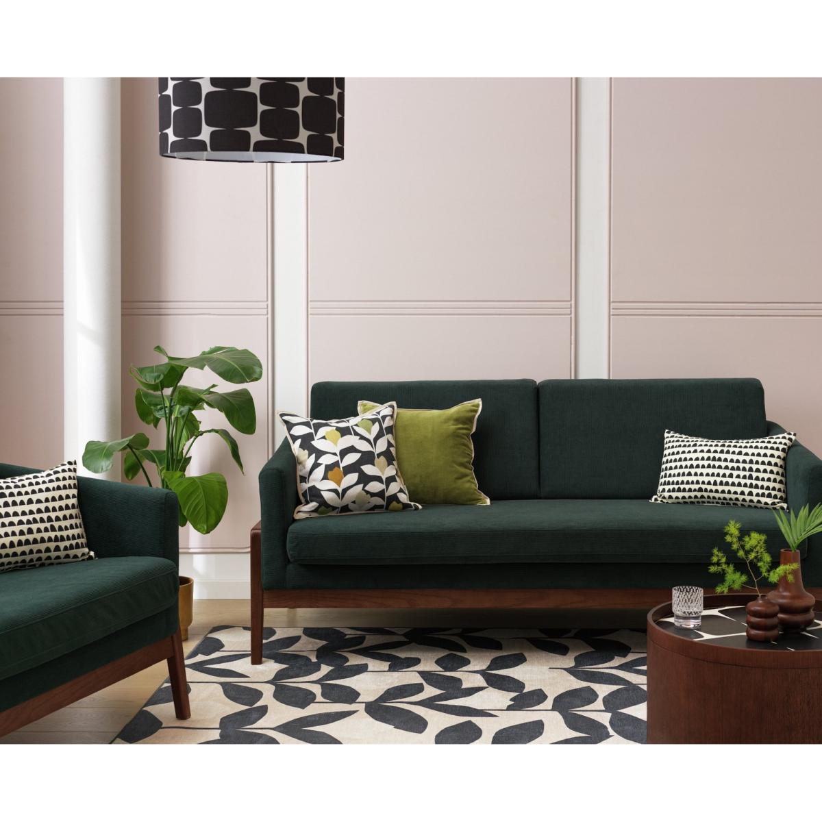 Habitat x Scion Esala Fabric 3 Seater Sofa - Green – image 3