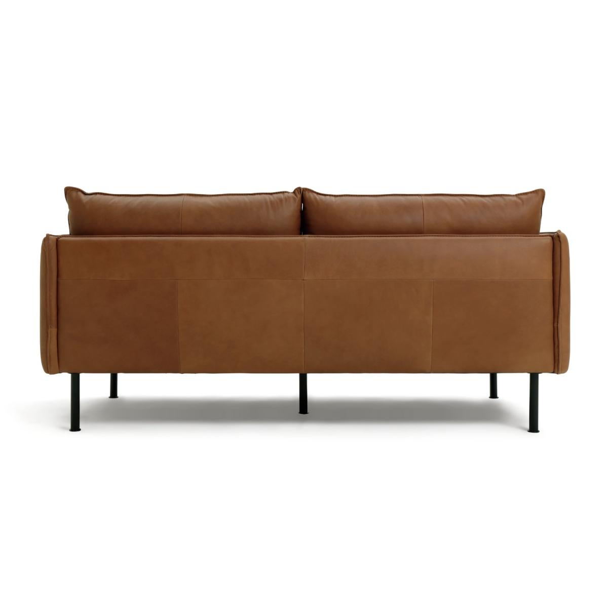 Habitat Moore 3 Seater Leather Sofa - Tan – image 6