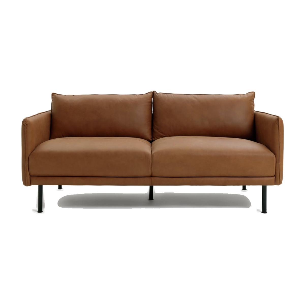 Habitat Moore 3 Seater Leather Sofa - Tan – image 1