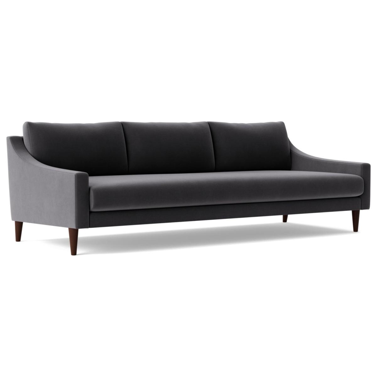 Swoon Turin Velvet 3 Seater Sofa - Granite Grey – image 7