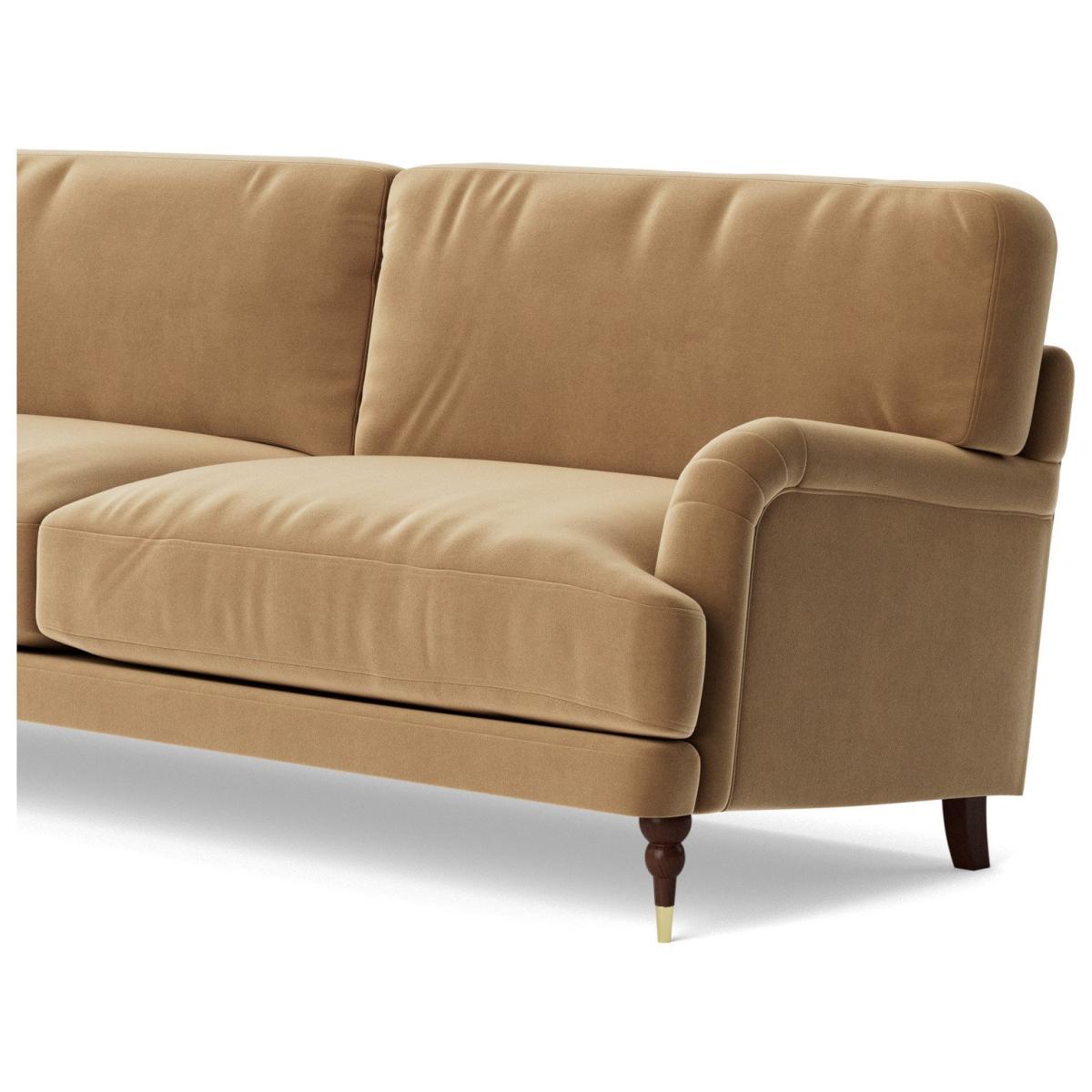Swoon Charlbury Velvet 3 Seater Sofa - Biscuit – image 5
