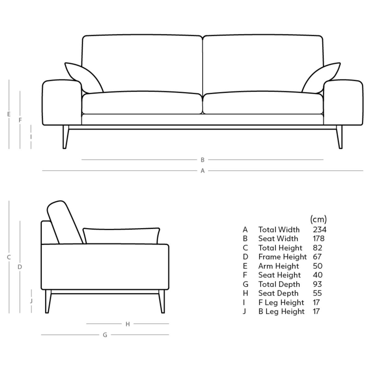 Swoon Tulum Velvet 3 Seater Sofa - Silver Grey – image 8
