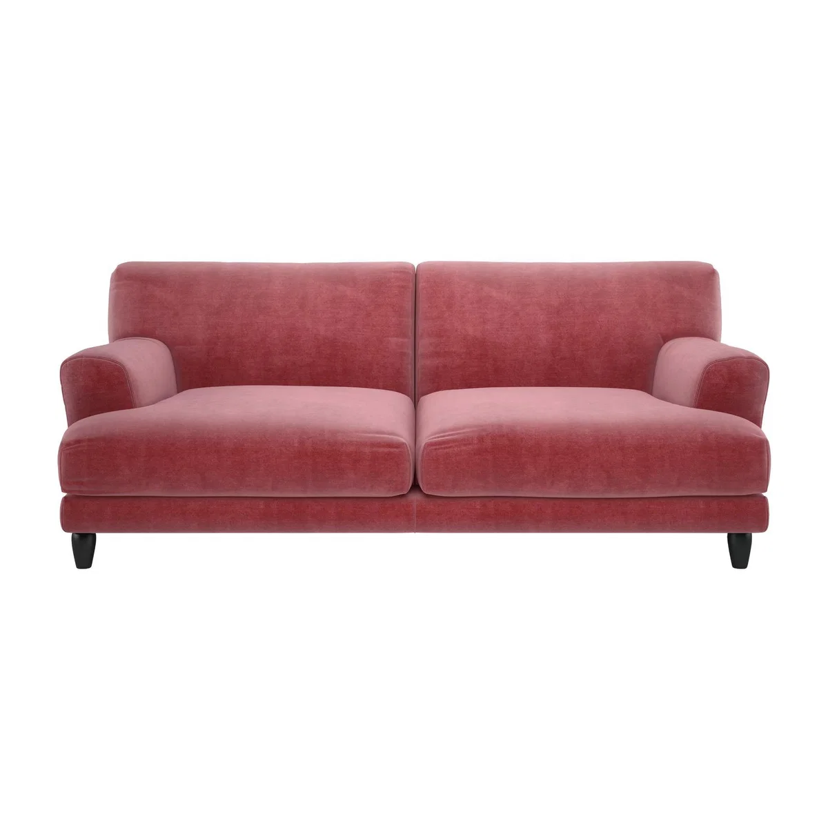 Habitat Askem 3 Seater Velvet Sofa - dusty rose – image 1