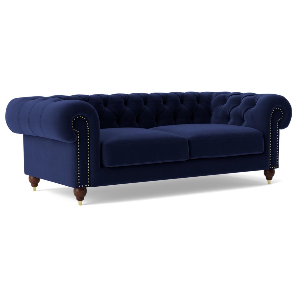 Swoon Winston Velvet 3 Seater Sofa - Ink Blue – image 7