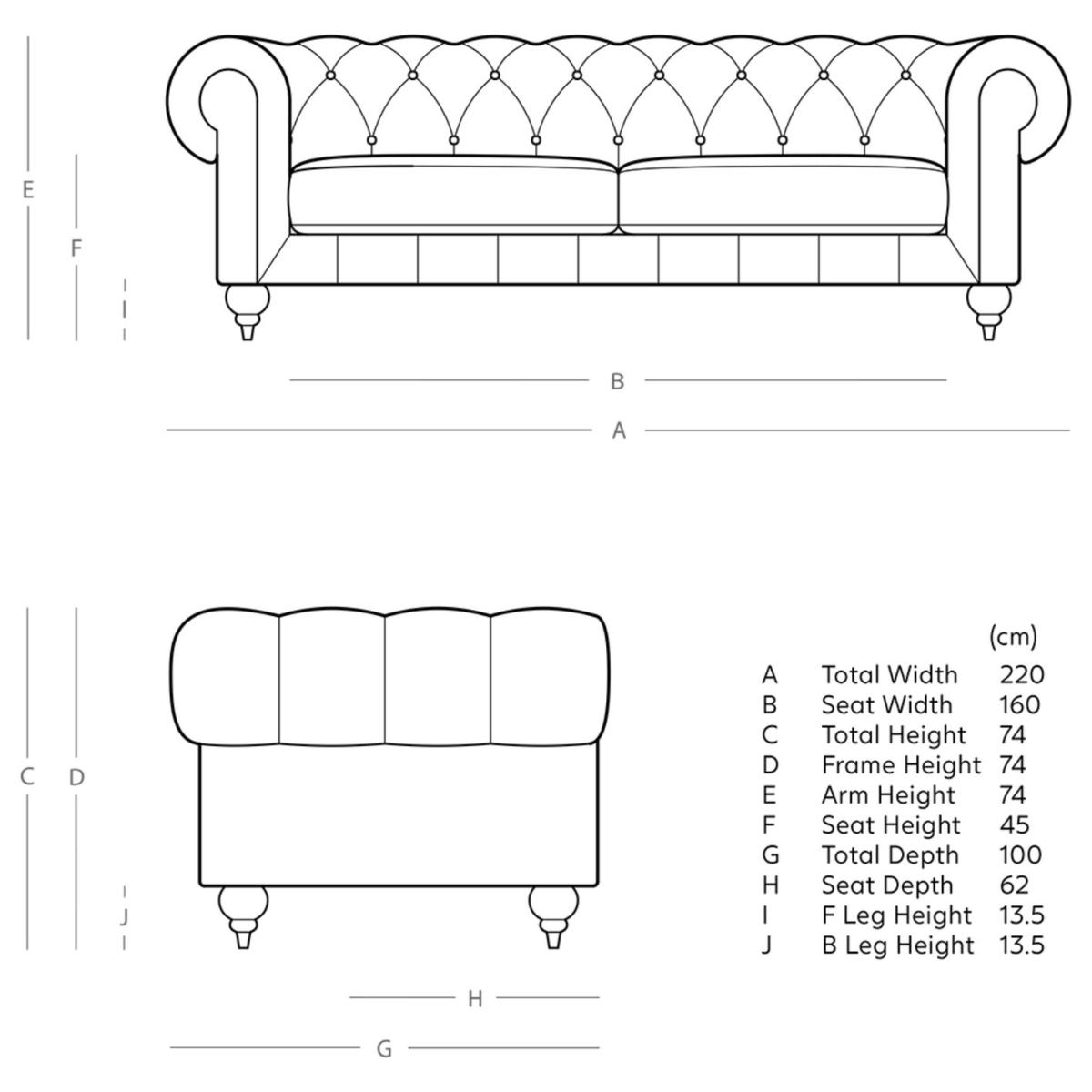 Swoon Winston Velvet 3 Seater Sofa - Ink Blue – image 8