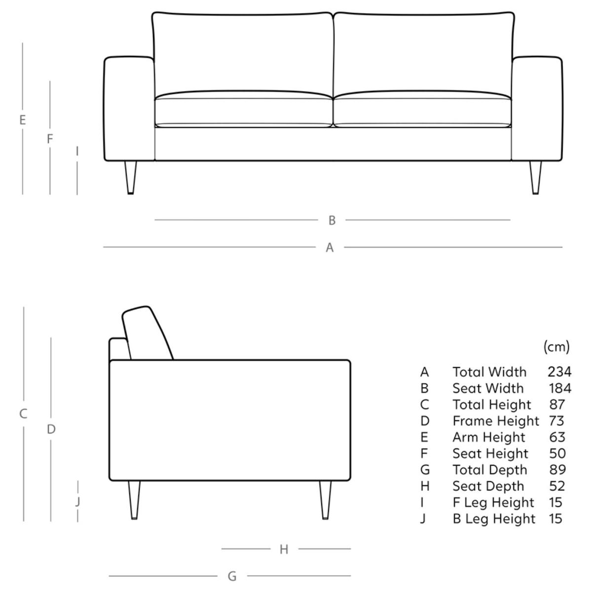 Swoon Evesham Velvet 3 Seater Sofa - Silver Grey – image 7