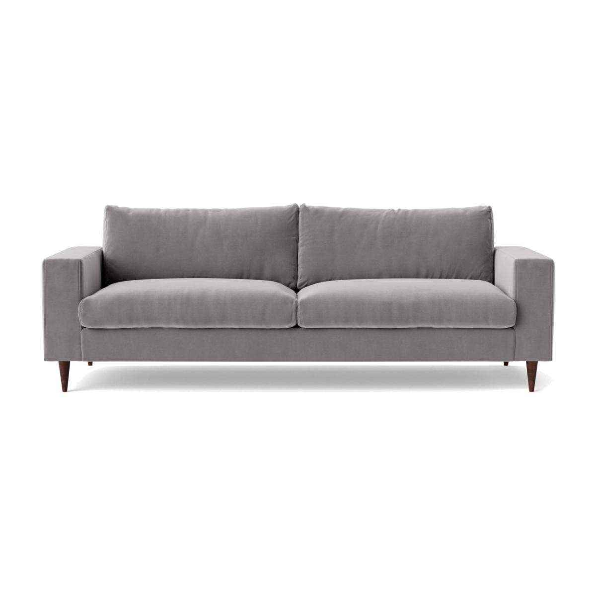 Swoon Evesham Velvet 3 Seater Sofa - Silver Grey – image 1