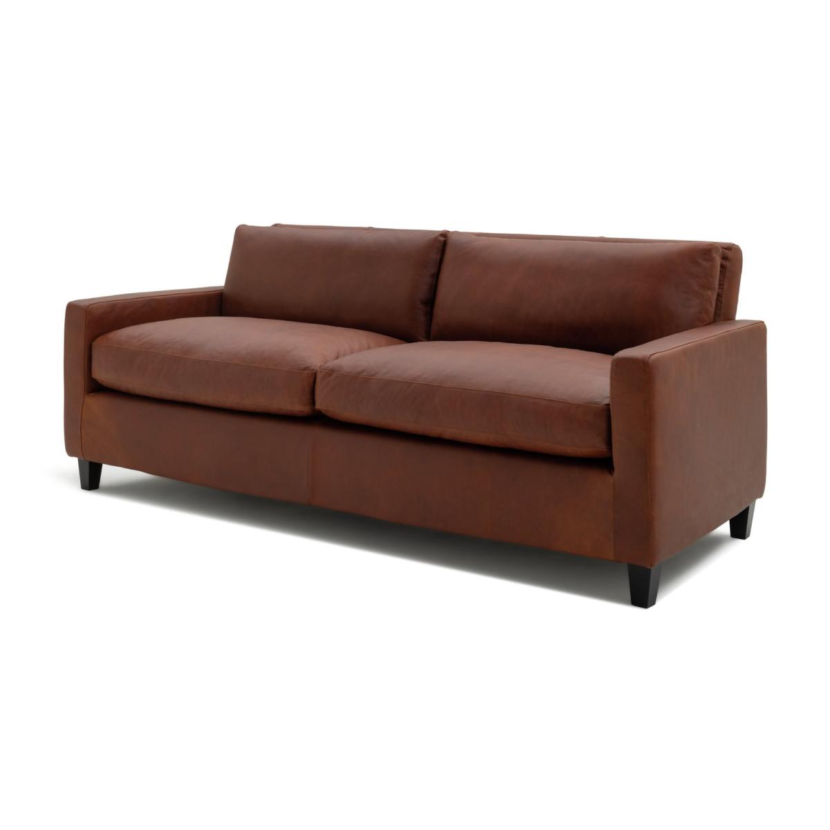 Habitat Chester 3 Seater Leather Sofa - Tan – image 5