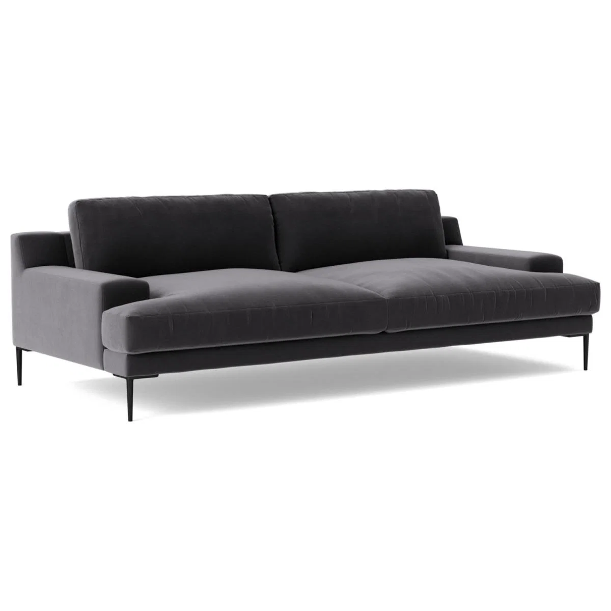 Swoon Almera Velvet 3 Seater Sofa - Granite Grey – image 7