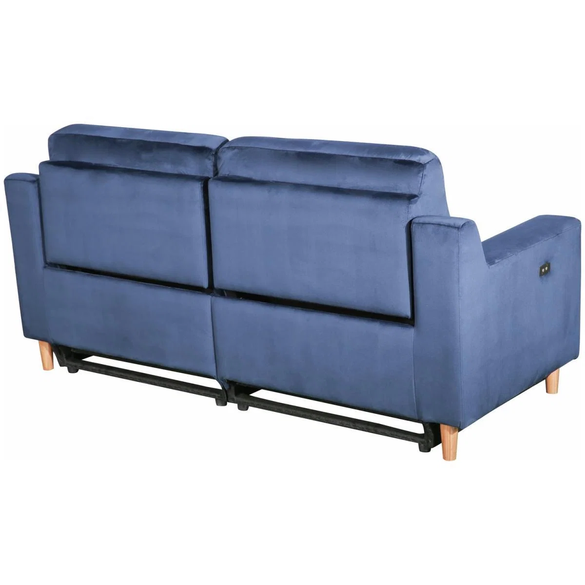Habitat Emerson 3 Seater Velvet Recliner Sofa - Navy – image 4