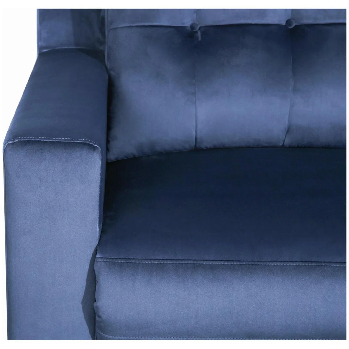 Habitat Emerson 3 Seater Velvet Recliner Sofa - Navy – image 6