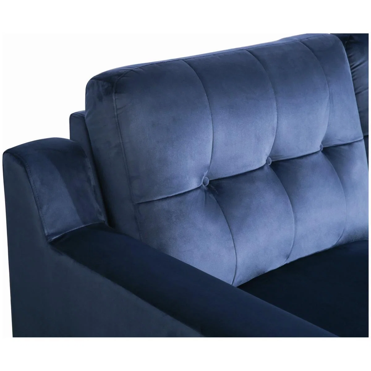 Habitat Emerson 3 Seater Velvet Recliner Sofa - Navy – image 7