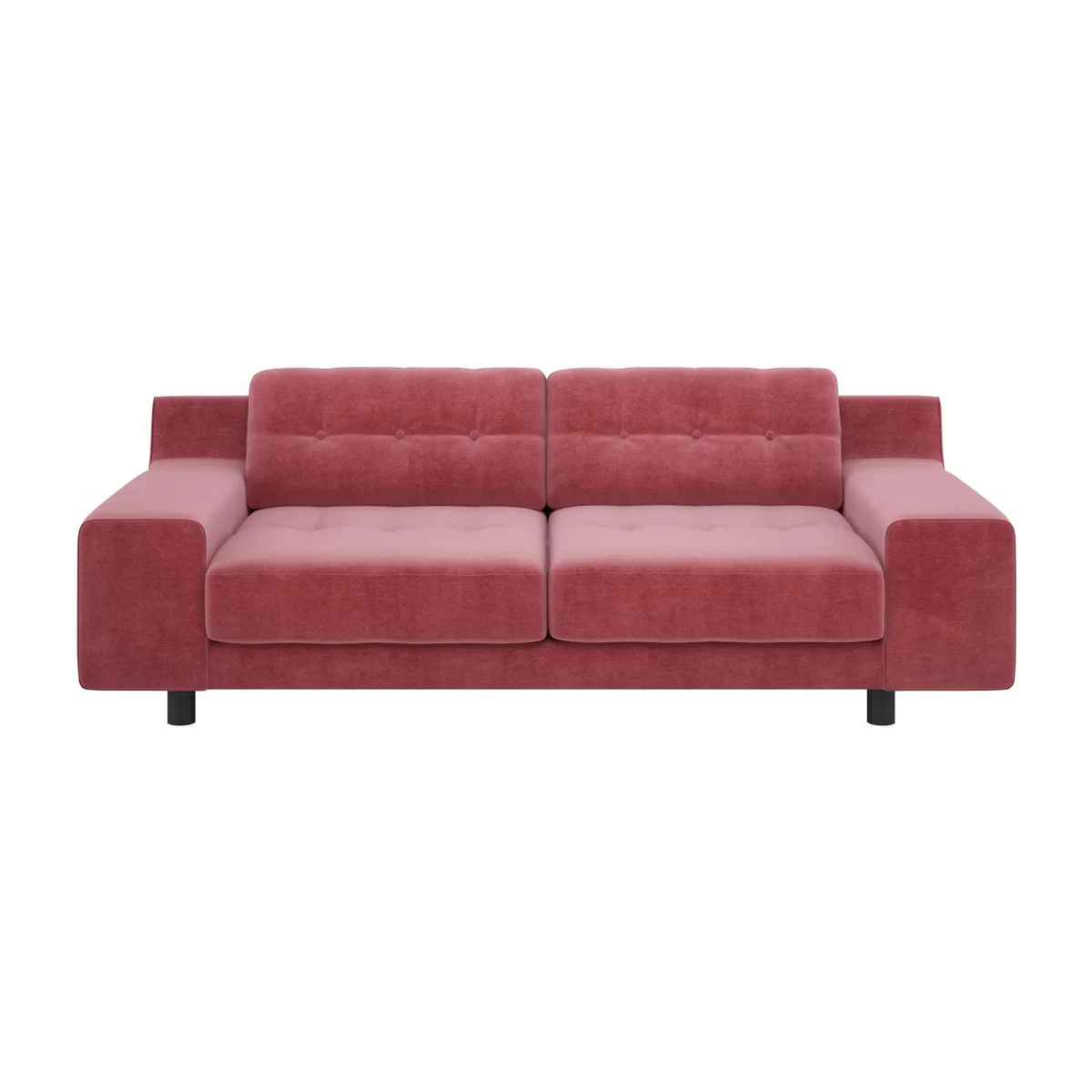 Habitat Hendricks 3 Seater Velvet Sofa - Dusty Rose – image 1