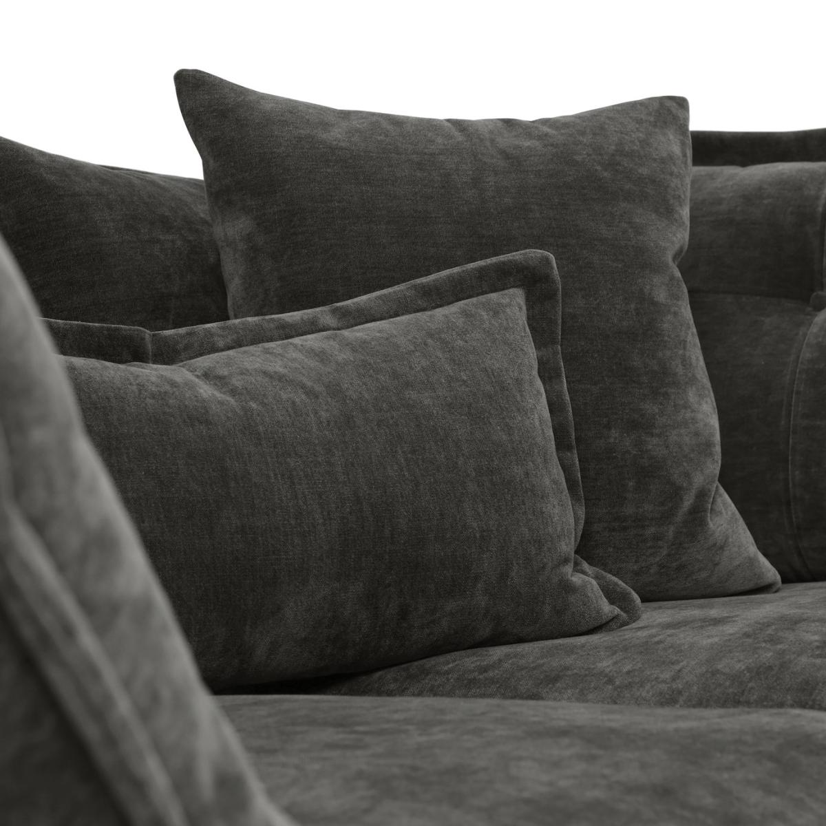 Habitat Jacques 3 Seater Fabric Sofa - Grey – image 11