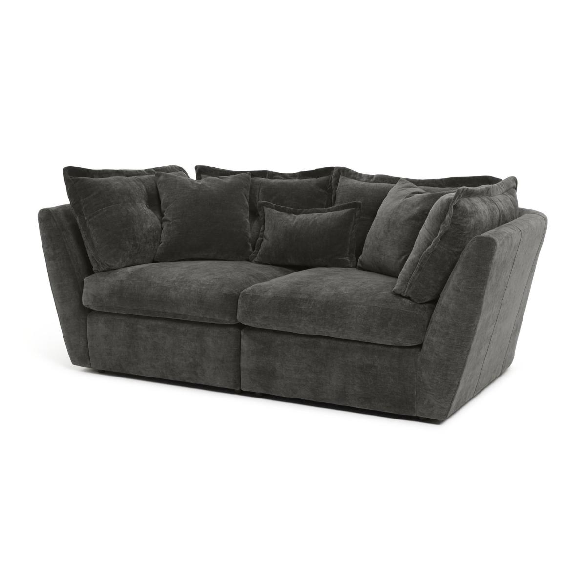 Habitat Jacques 3 Seater Fabric Sofa - Grey – image 5