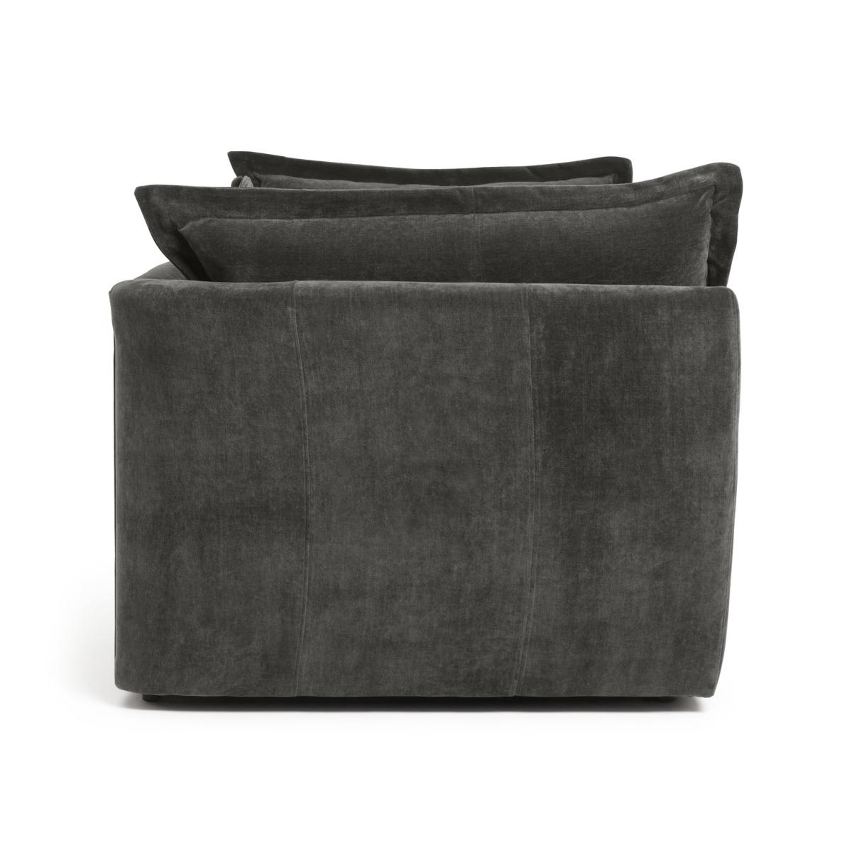 Habitat Jacques 3 Seater Fabric Sofa - Grey – image 7