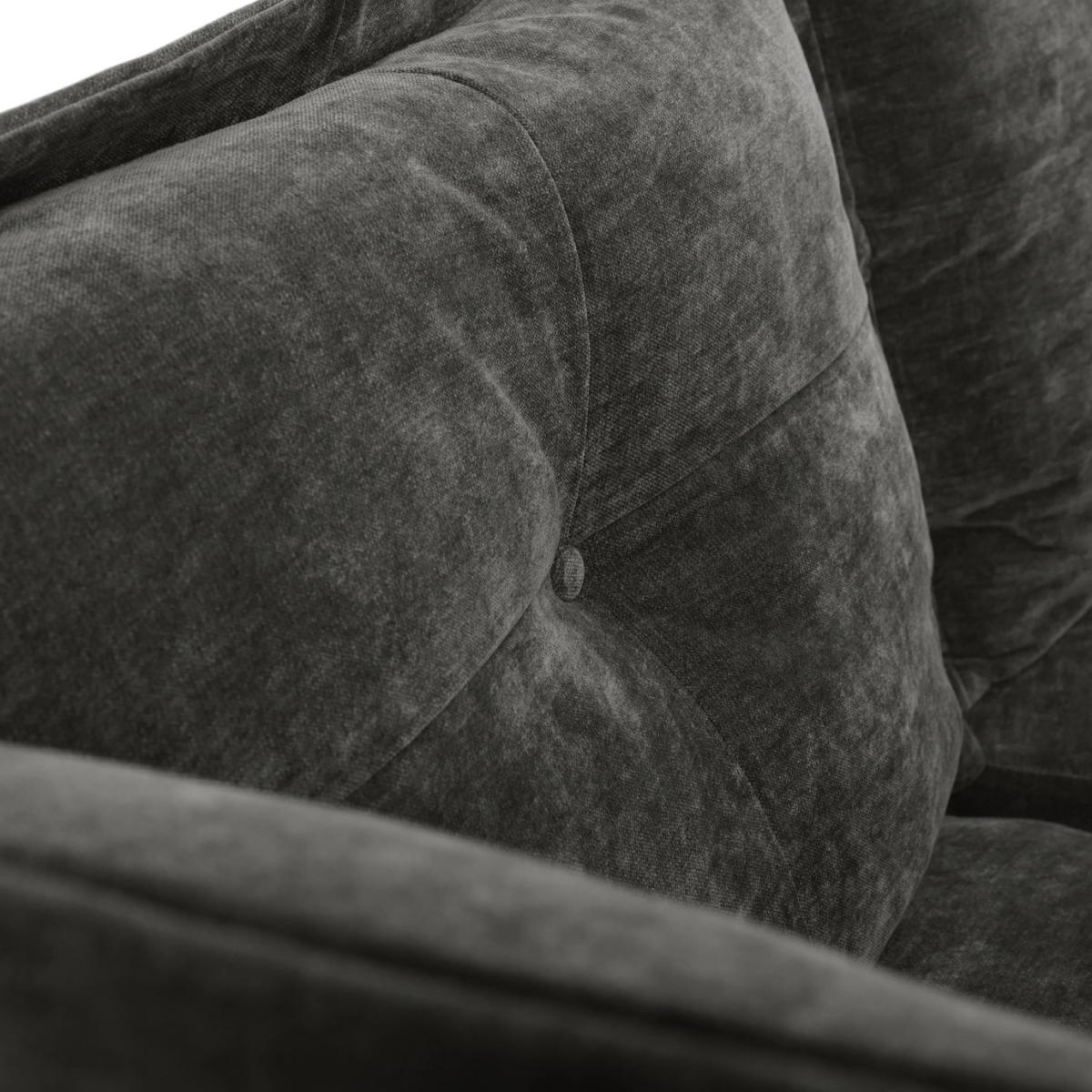 Habitat Jacques 3 Seater Fabric Sofa - Grey – image 9
