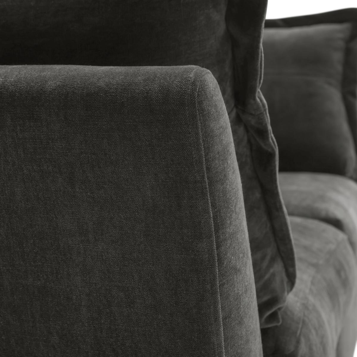 Habitat Jacques 3 Seater Fabric Sofa - Grey – image 10