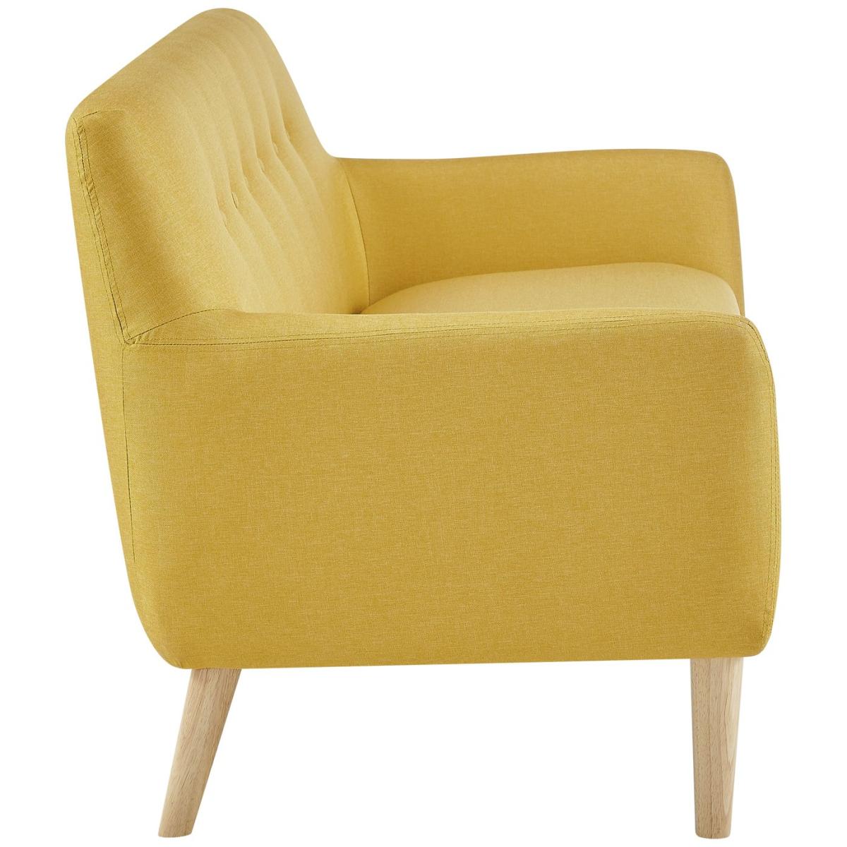 Habitat Finney Fabric 3 Seater Sofa - Mustard – image 4