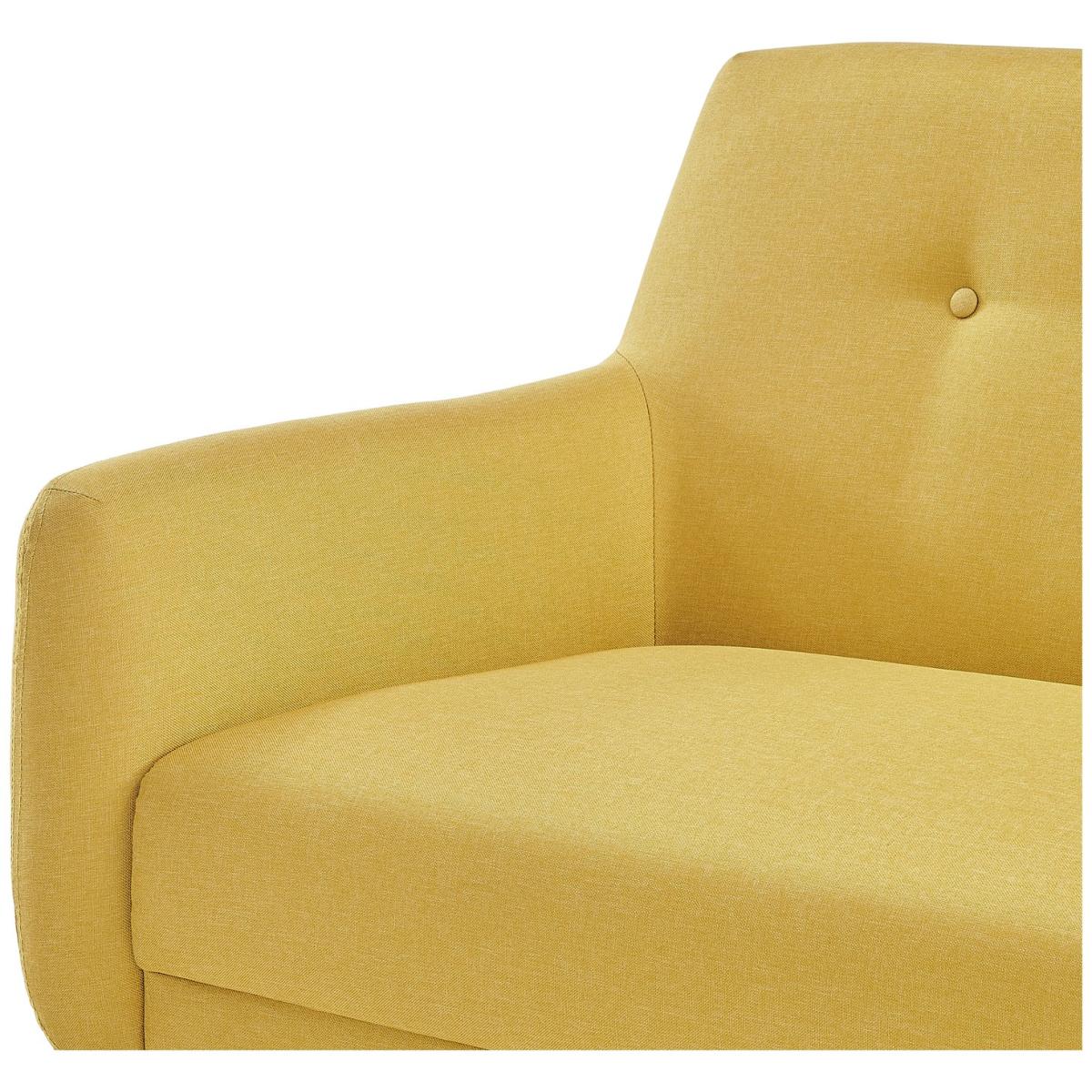 Habitat Finney Fabric 3 Seater Sofa - Mustard – image 7
