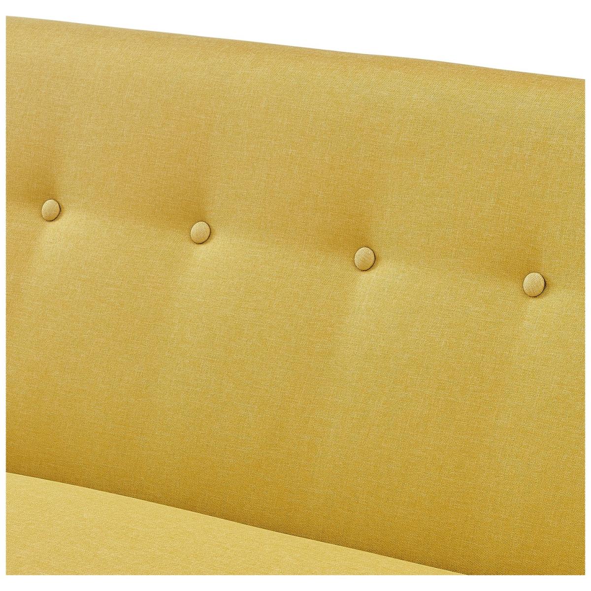 Habitat Finney Fabric 3 Seater Sofa - Mustard – image 8