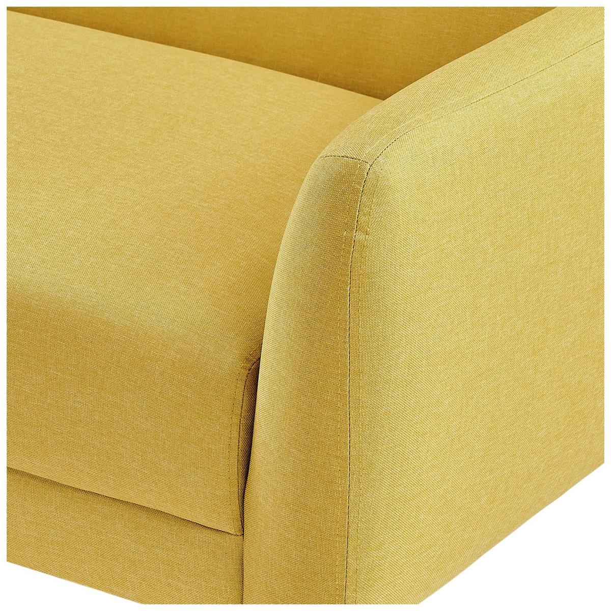 Habitat Finney Fabric 3 Seater Sofa - Mustard – image 9