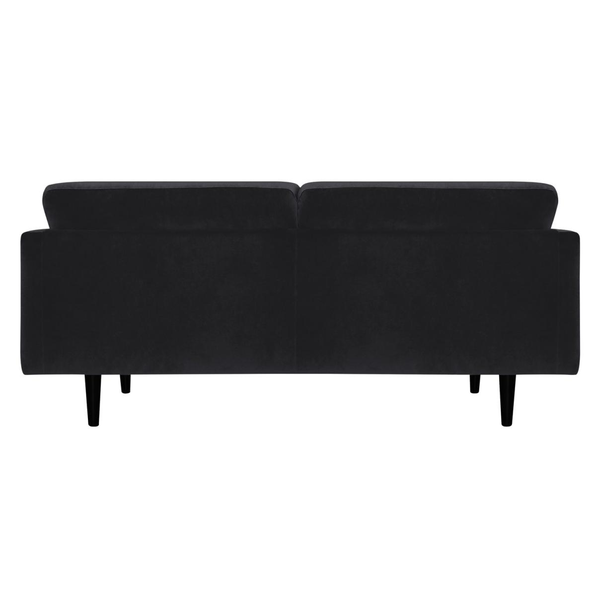 Habitat Jacob Fabric 3 Seater Sofa - Black – image 5